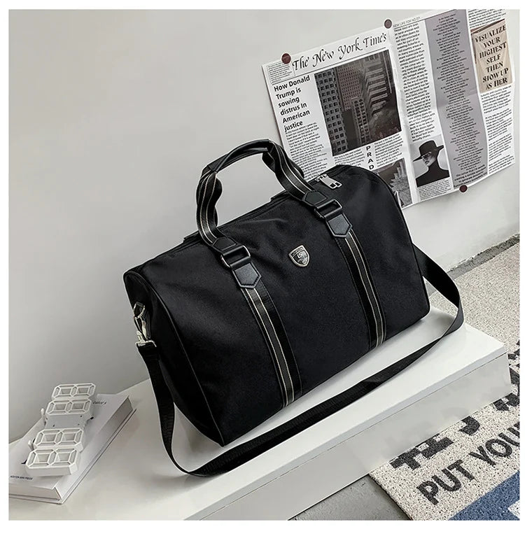 Duffle Bag Water-Resistant Padded Shoulder Strap & Dual Handles