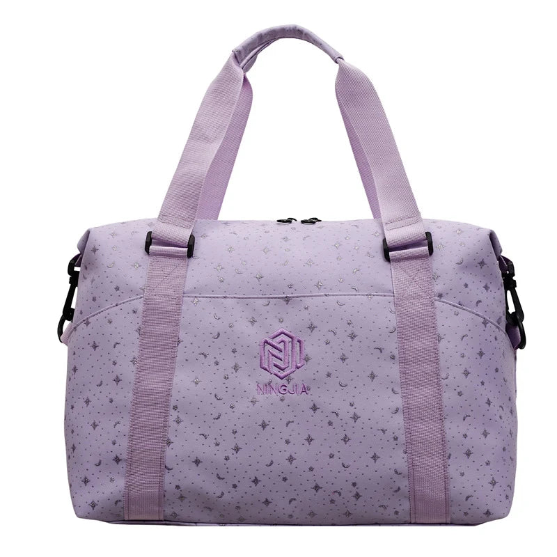 Duffle Bag Water-Resistant Shoe Compartment & Ergonomic Straps