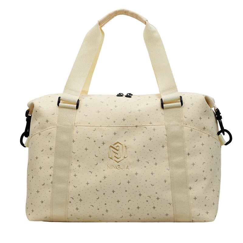 Duffle Bag Water-Resistant Shoe Compartment & Ergonomic Straps