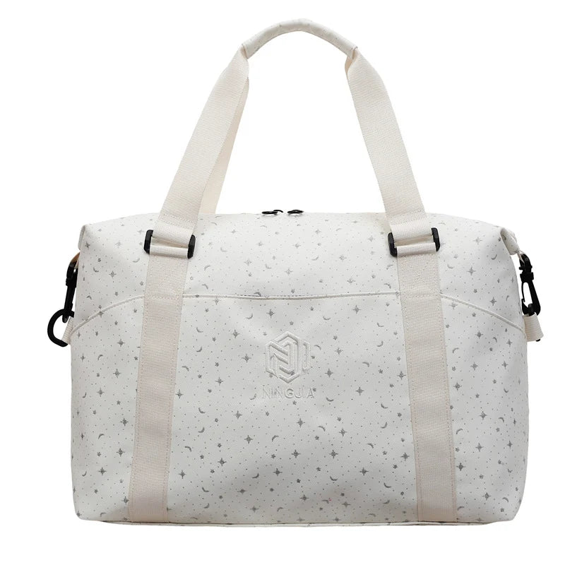 Duffle Bag Water-Resistant Shoe Compartment & Ergonomic Straps