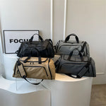 Duffle Bag Water-Resistant Shoe Compartment Padded Handles