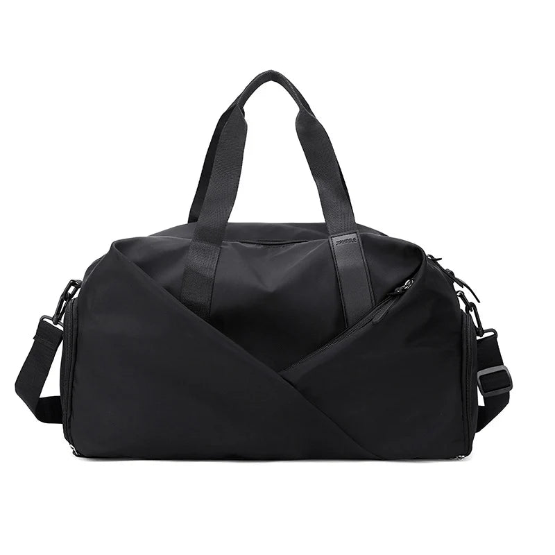 Duffle Bag Water-Resistant Spacious Multiple Pockets Adjustable Shoulder Strap