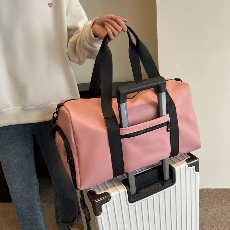 Duffle Bag Waterproof Multiple Compartments Adjustable Shoulder Strap
