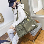 Duffle Bag Weather-Resistant Multiple Compartments & Detachable Strap