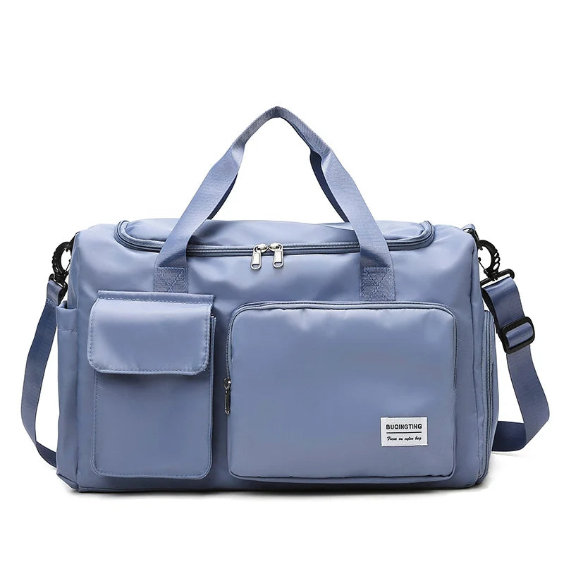 Duffle Bag Weather-Resistant Multiple Compartments & Detachable Strap