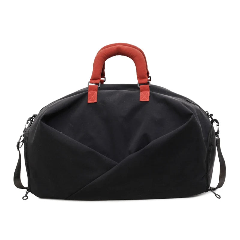 Duffle Bag Weather-Resistant Multiple Pockets & Detachable Strap