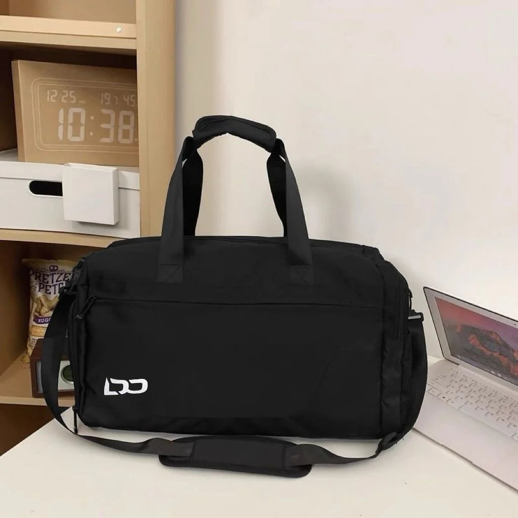 Duffle Bag Weather-Resistant Multiple Pockets & Padded Strap