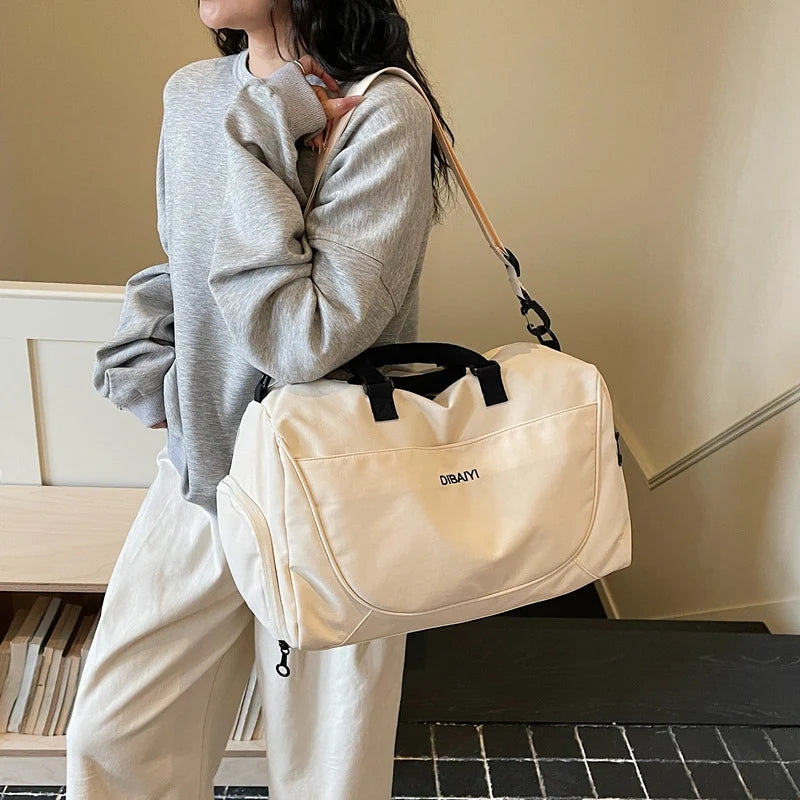 Duffle Bag Weather-Resistant Padded Handles & Adjustable Strap