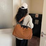 Duffle Bag Weather-Resistant Padded Handles & Adjustable Strap