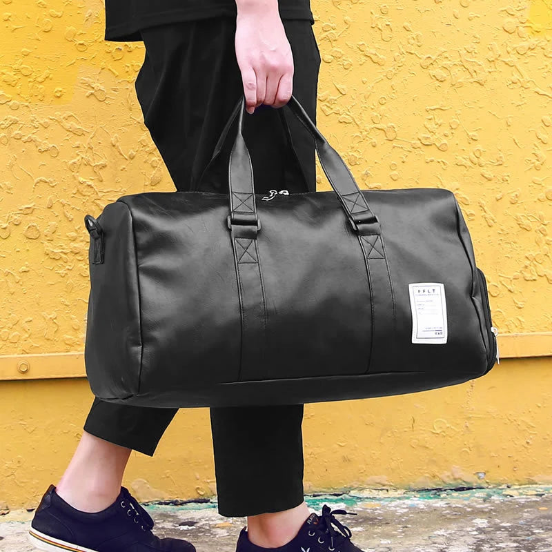 Duffle Bag Weather-Resistant Padded Handles & Detachable Shoulder Strap