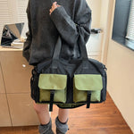 Duffle Bag Weather-Resistant Spacious Multiple Pockets Padded Adjustable Strap