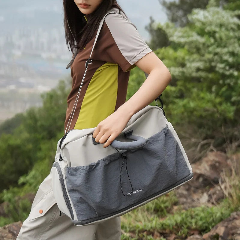 Duffle Bag Weather-Resistant Spacious Padded Handles & Adjustable Strap