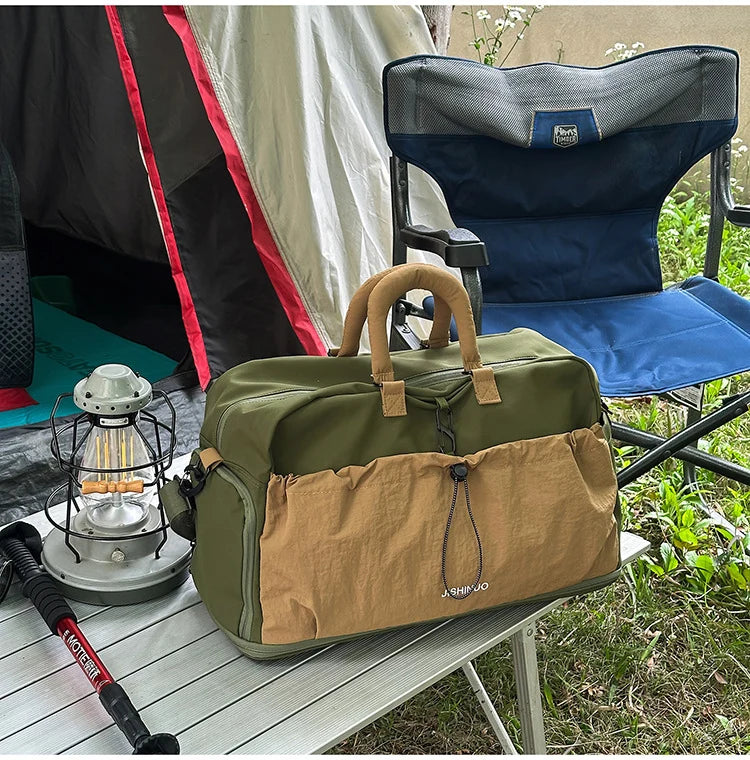 Duffle Bag Weather-Resistant Spacious Padded Handles & Adjustable Strap