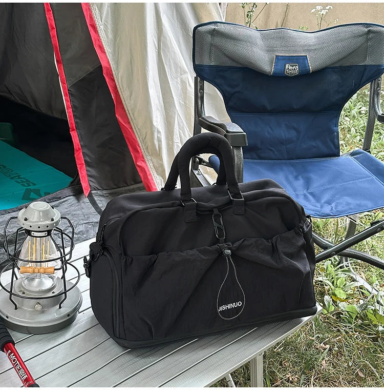 Duffle Bag Weather-Resistant Spacious Padded Handles & Adjustable Strap