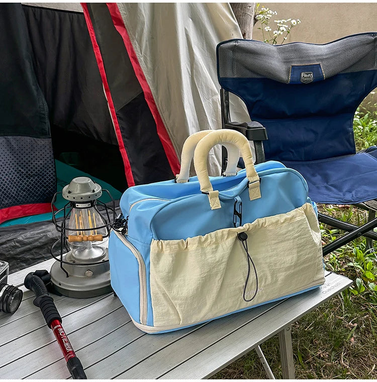 Duffle Bag Weather-Resistant Spacious Padded Handles & Adjustable Strap