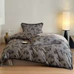 Duvet Cover 4-Piece Set Breathable Cotton Blend Reversible