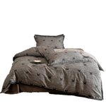 Duvet Cover 4-Piece Set Breathable Cotton Blend Reversible