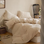 Duvet Cover Reversible Quilted Bow Appliques