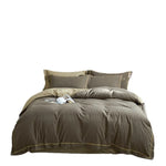 Duvet Cover Set 4-Piece Quilted Cotton Reversible Breathable