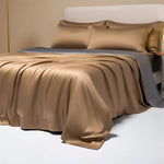 Duvet Cover Set Bamboo Ultra-Soft Hypoallergenic Breathable