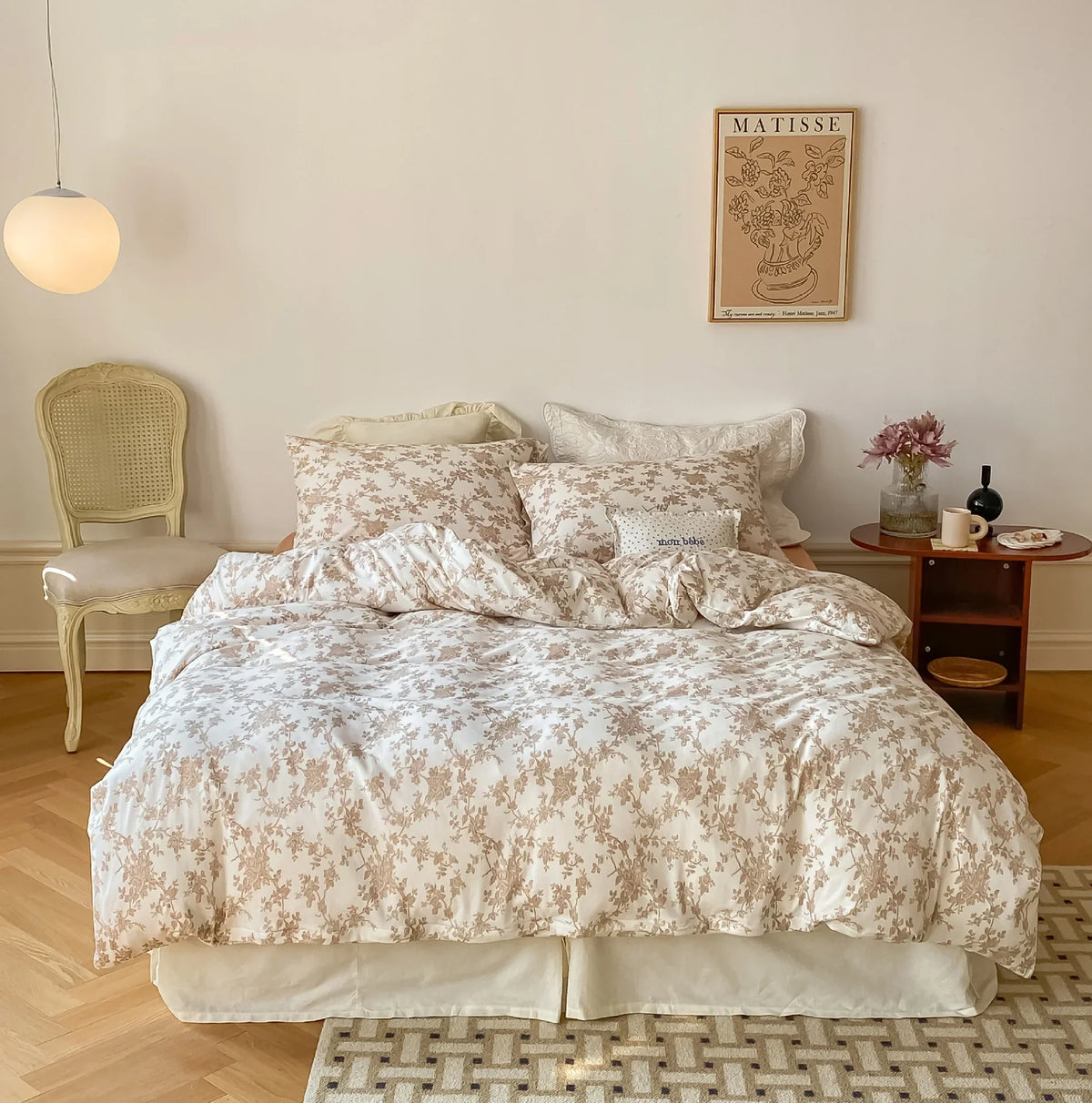 Duvet Cover Set Breathable Cotton Percale Hotel Closure