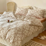 Duvet Cover Set Breathable Cotton Percale Hotel Closure