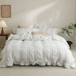 Duvet Cover Set Breathable Quilted Cotton Concealed Zipper