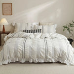 Duvet Cover Set Breathable Quilted Cotton Concealed Zipper