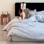 Duvet Cover Set Brushed Cotton Blend Breathable & Machine-Washable