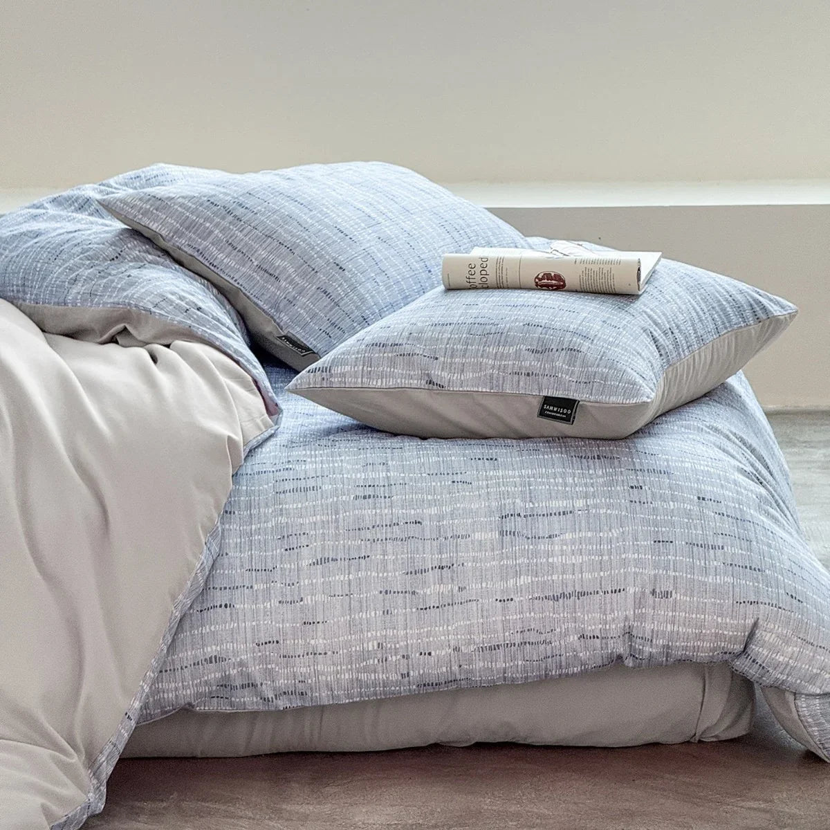Duvet Cover Set Brushed Cotton Blend Breathable & Machine-Washable