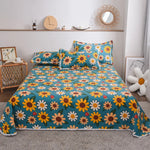 Duvet Cover Set Cotton Check Pattern Machine Washable