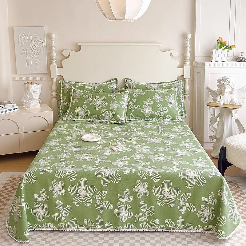 Duvet Cover Set Cotton Check Pattern Machine Washable