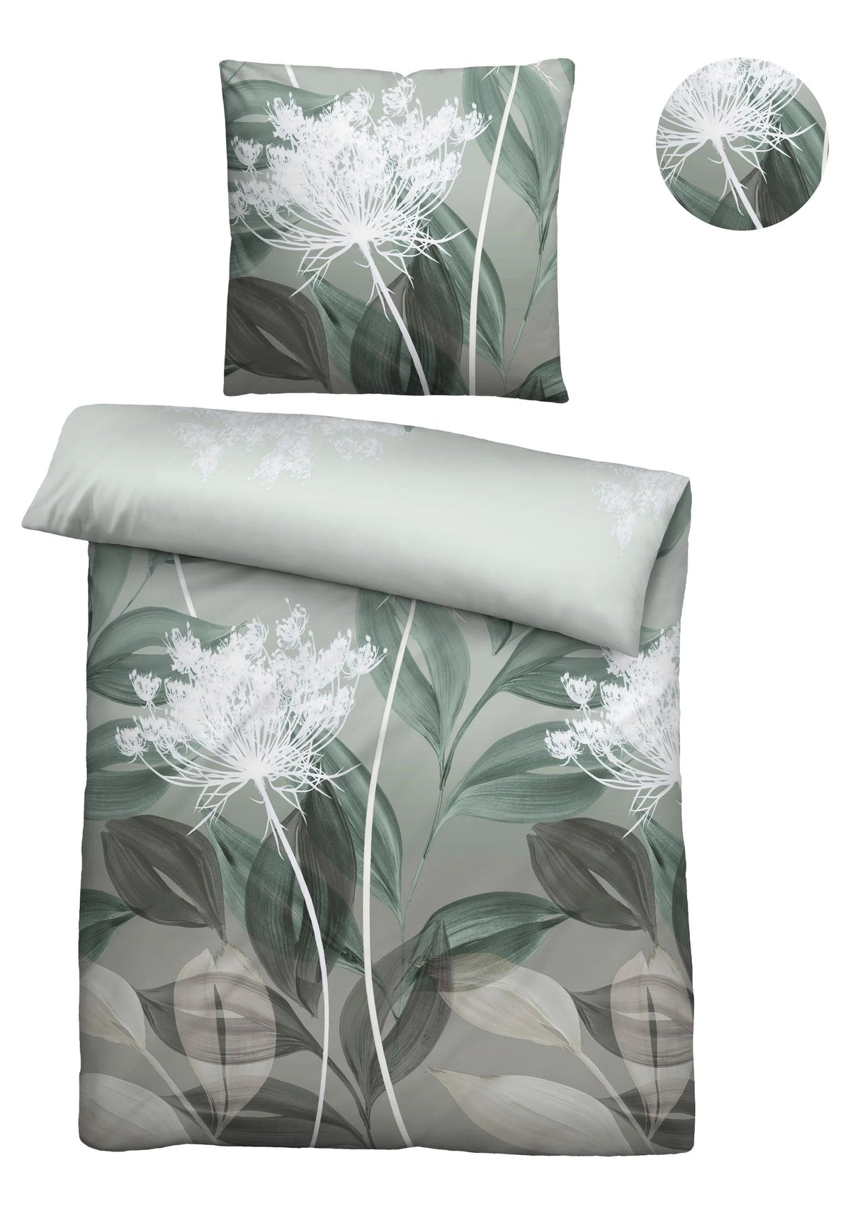 Duvet Cover Set Cotton Flannelette Floral Print