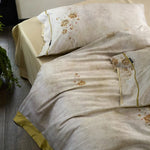 Duvet Cover Set Cotton Percale Reversible Hidden Zipper & Ties