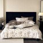 Duvet Cover Set Cotton Percale Reversible Jacquard