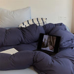 Duvet Cover Set Cotton Percale Temperature-Regulating
