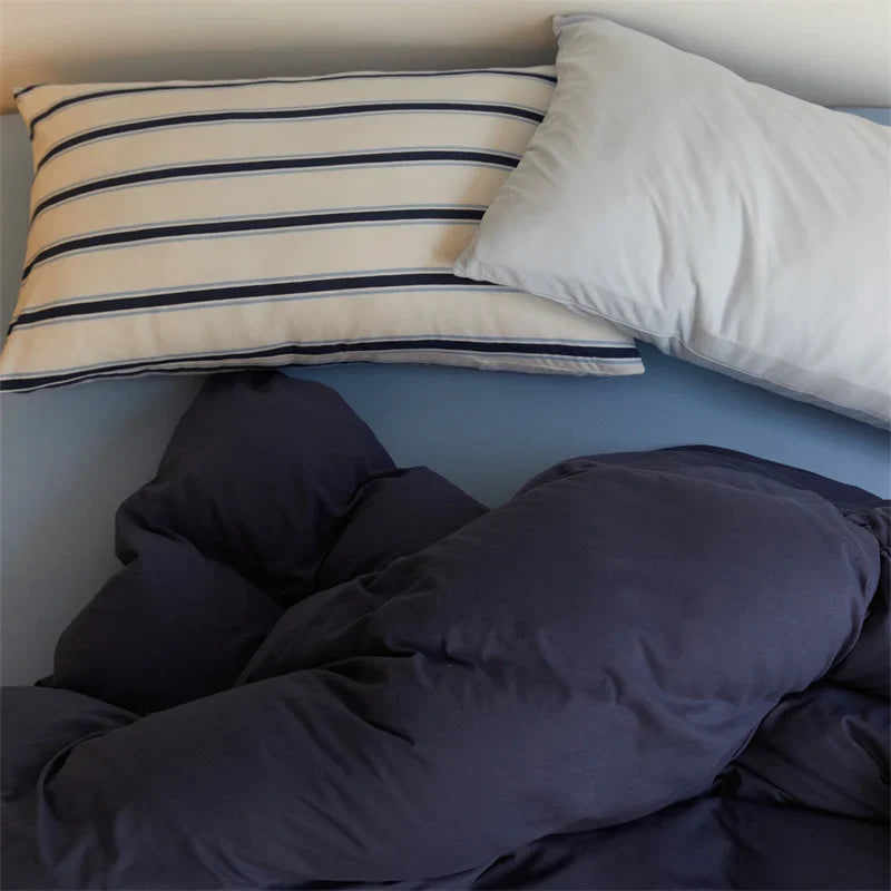 Duvet Cover Set Cotton Percale Temperature-Regulating