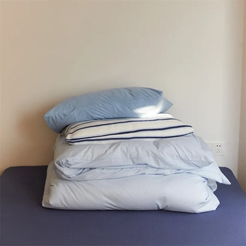 Duvet Cover Set Cotton Percale Temperature-Regulating