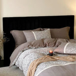Duvet Cover Set Cotton Percale Temperature-Regulating Reversible Paisley