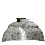 Duvet Cover Set Cotton Percale Wildflower Print Matching Pillowcases