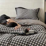Duvet Cover Set Cotton Satin Butterfly Motif Four-Piece