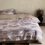 Duvet Cover Set Cotton Satin Jacquard Button Closure