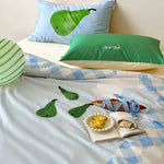 Duvet Cover Set Cotton Satin Reversible Concealed Zipper