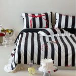 Duvet Cover Set Cotton Satin Reversible Concealed Zipper