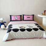 Duvet Cover Set Cotton Satin Reversible Concealed Zipper