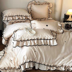 Duvet Cover Set Cotton Satin Temperature-Regulating
