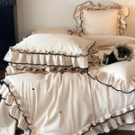 Duvet Cover Set Cotton Satin Temperature-Regulating
