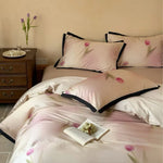Duvet Cover Set Cotton Satin Temperature-Regulating Concealed Zipper