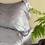 Duvet Cover Set Cotton Satin Tonal Jacquard Machine Washable