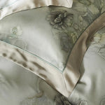 Duvet Cover Set Cotton Satin Watercolor Floral Concealed Zipper